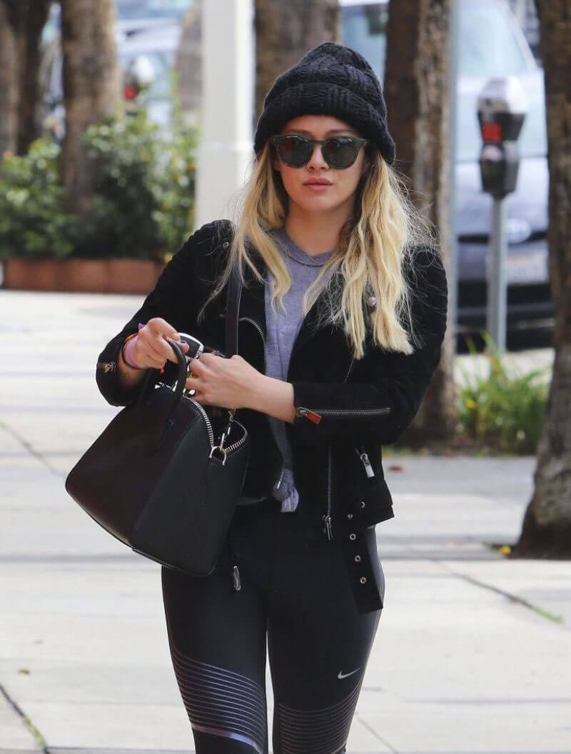 Hilary Duff Outside a Gym in Studio City