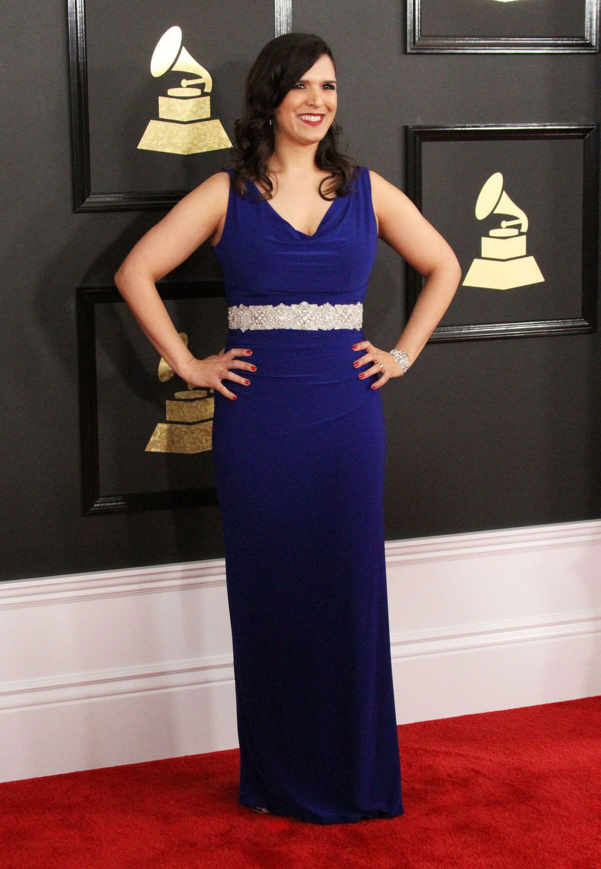 Jeanne Montalvo at 59th Annual Grammy Awards in Los Angeles