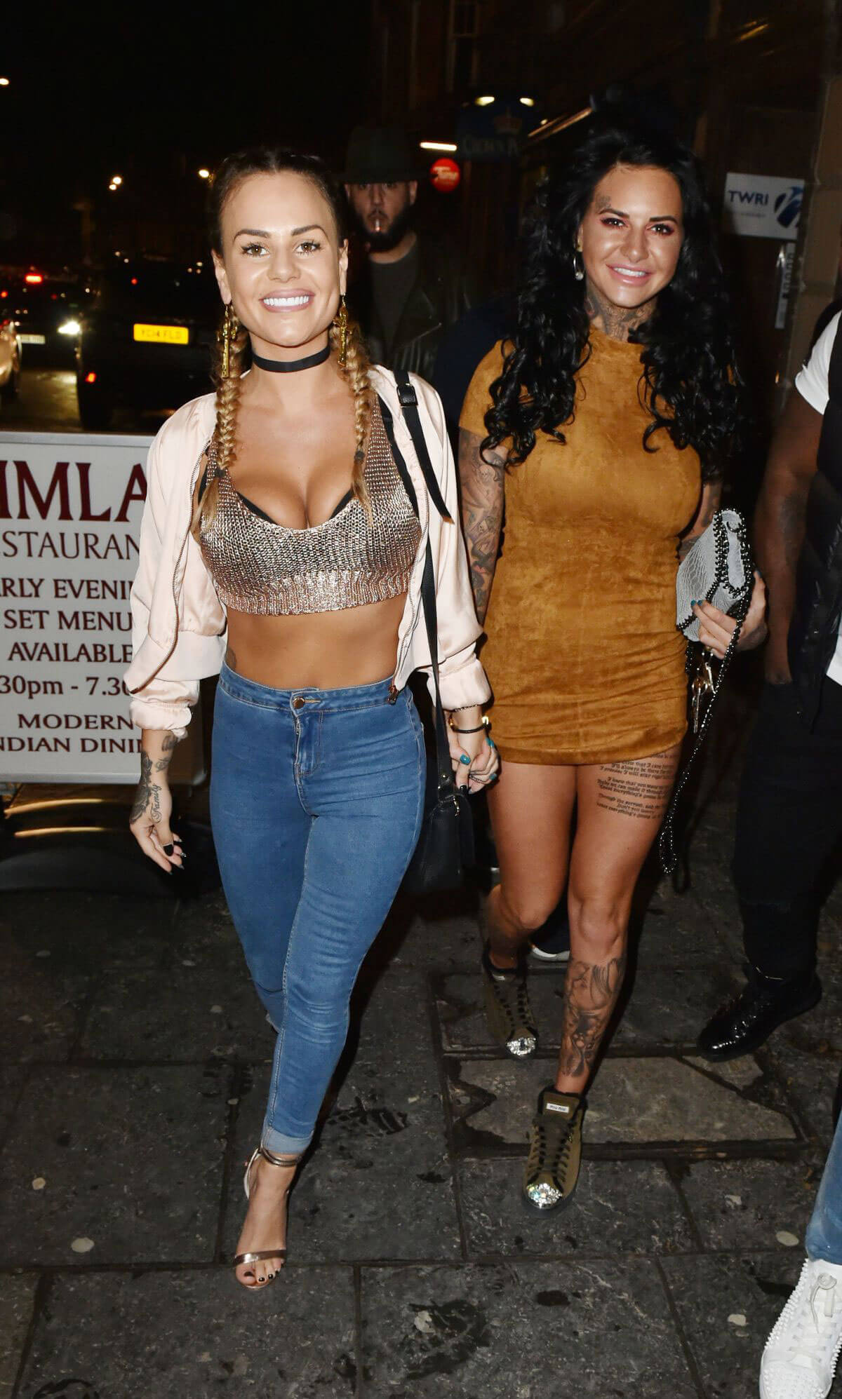 Jemma Lucy and Chantelle Connelly Night Out in Newcastle