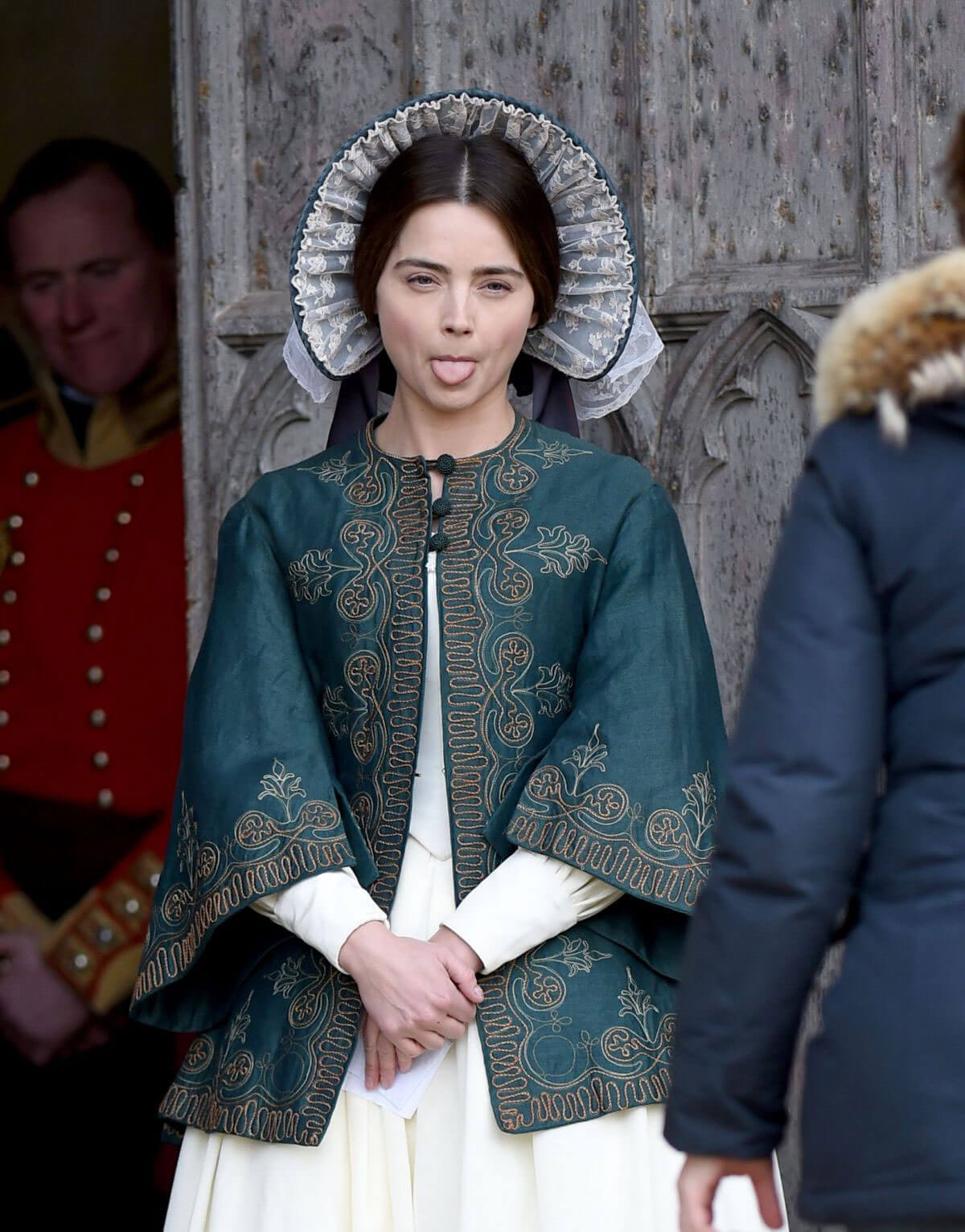 Jenna Coleman Stills on the Set of "Victoria" in East Yorkshire