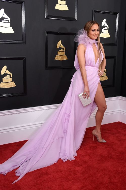 Jennifer Lopez at The 59th Grammy Awards in Los Angeles 1