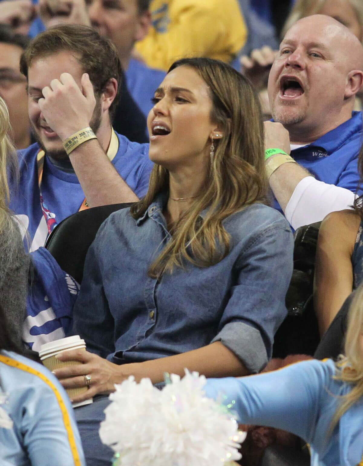 Jessica Alba Stills at Ucla Game in Los Angeles