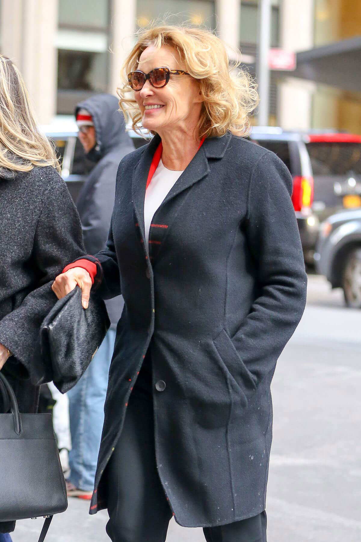 Jessica Lange Arrives at SiriusXM Studios in New York