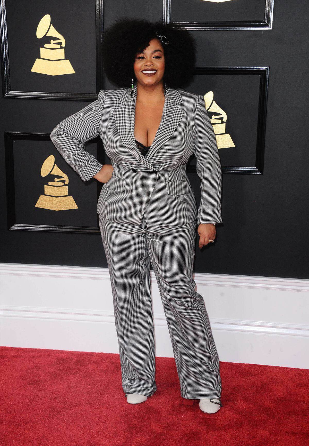 Jill Scott at 59th Annual Grammy Awards in Los Angeles