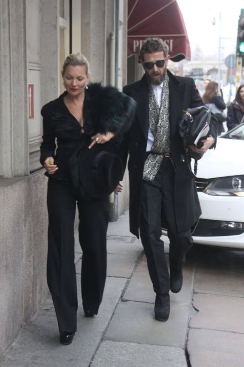 Kate Moss Stills Out and About in Milan 3