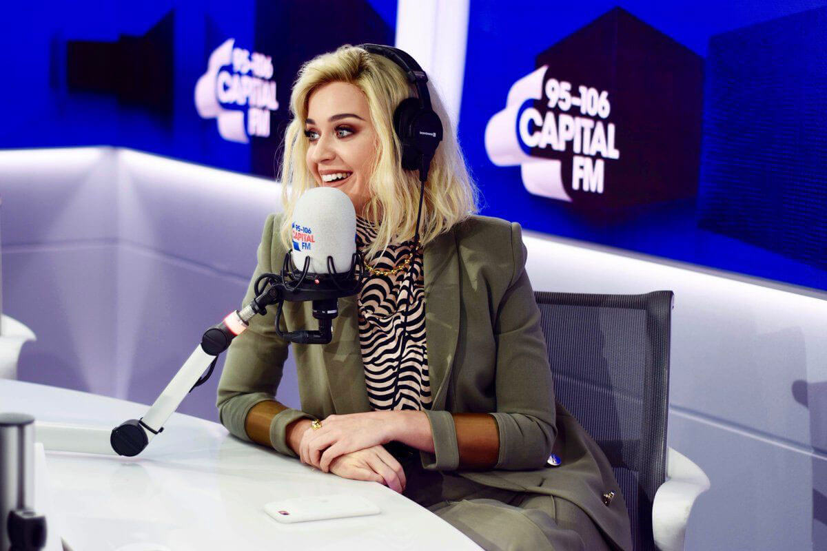 Katy Perry Stills at Capital FM Radio