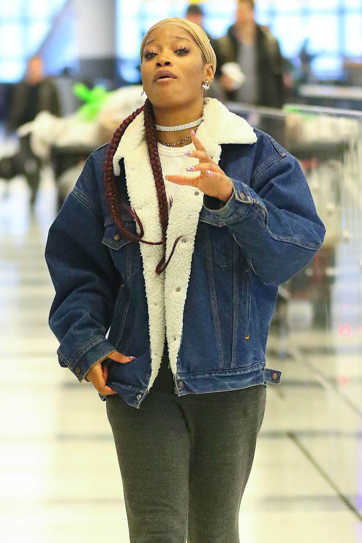 Keke Palmer at JFK Airport in New York