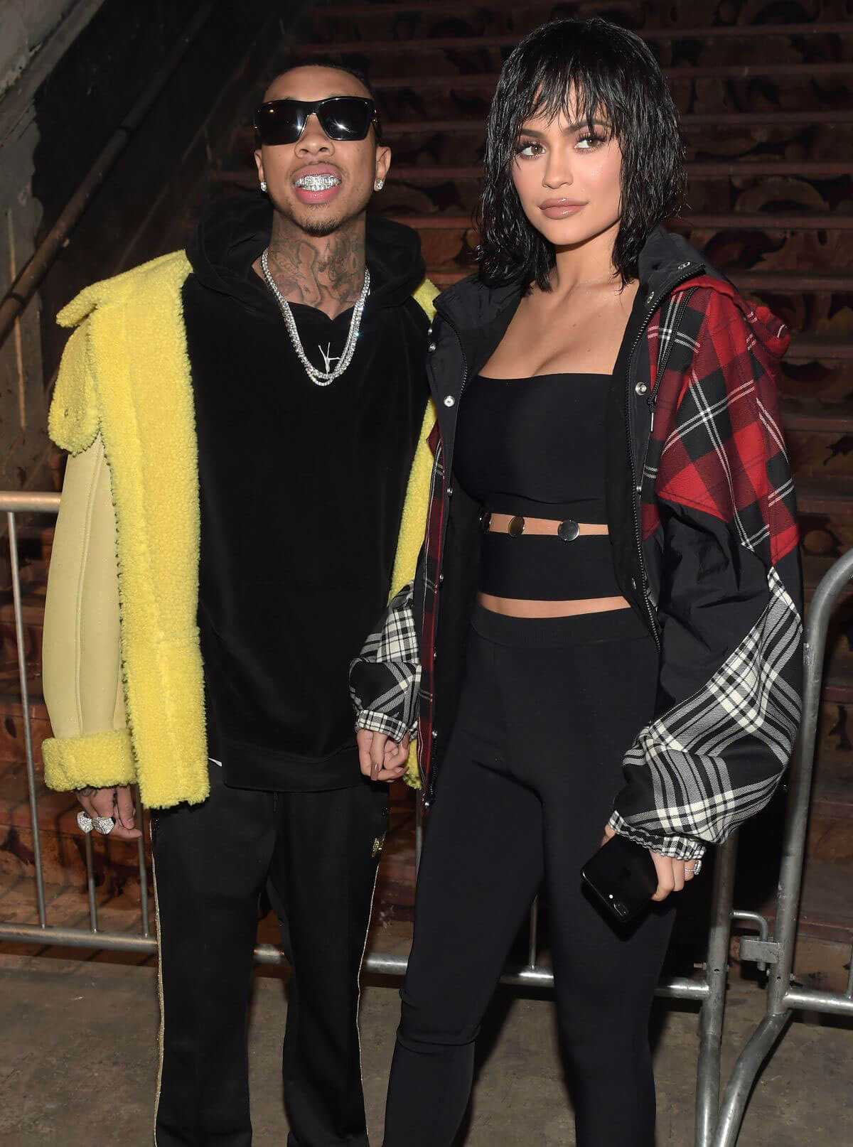 Kylie Jenner and Tyga Stills at Alexander Wang Fashion Show in New York