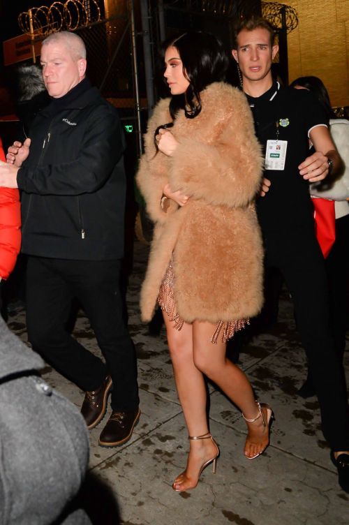 Kylie Jenner Stills Leaves Jeremy Scott Fashion Show 2