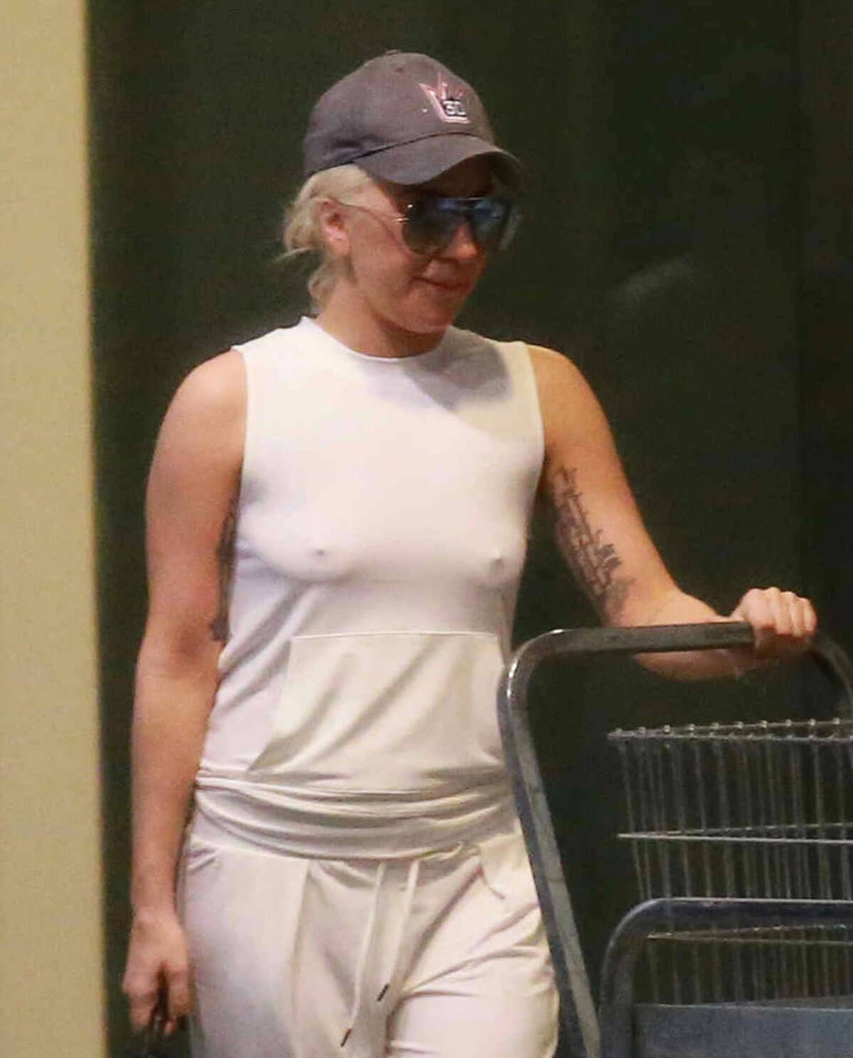 Lady Gaga Stills Out and About in Malibu