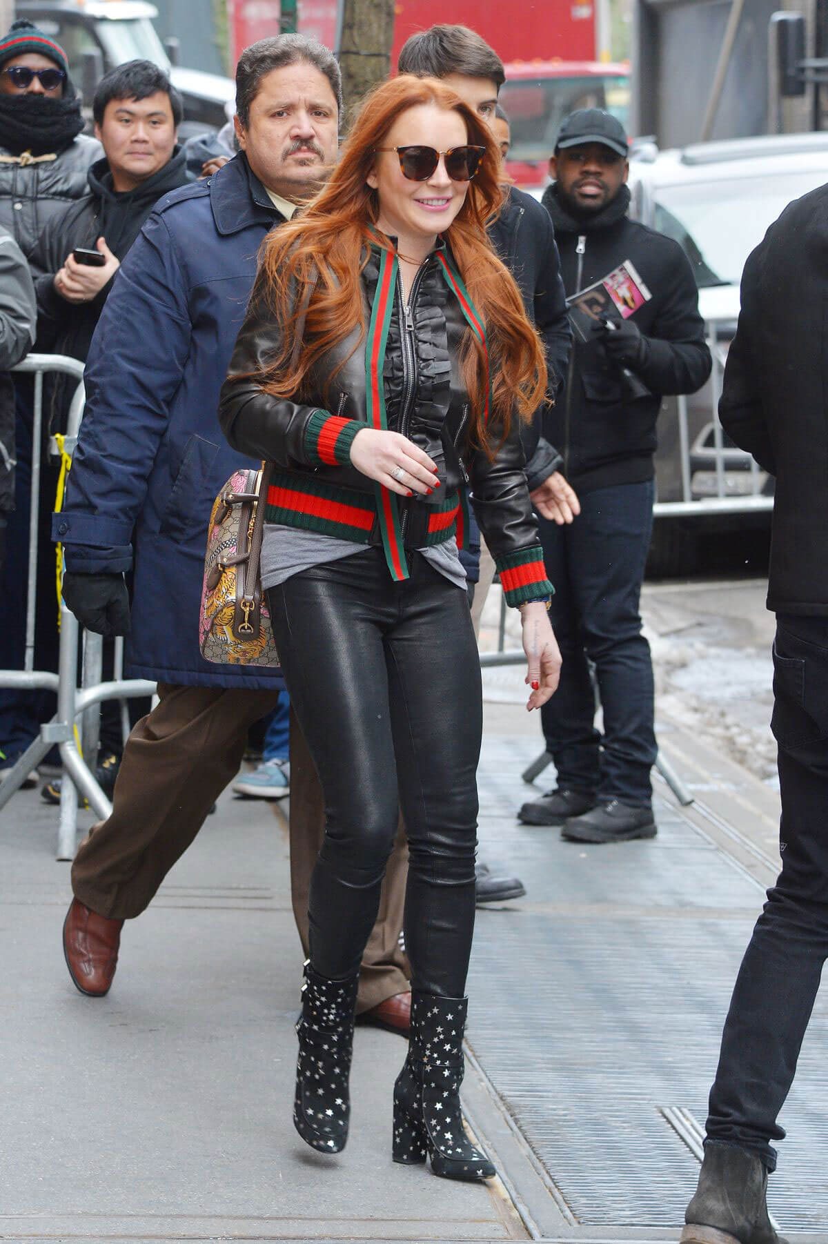 Lindsay Lohan at ABC Studios in New York