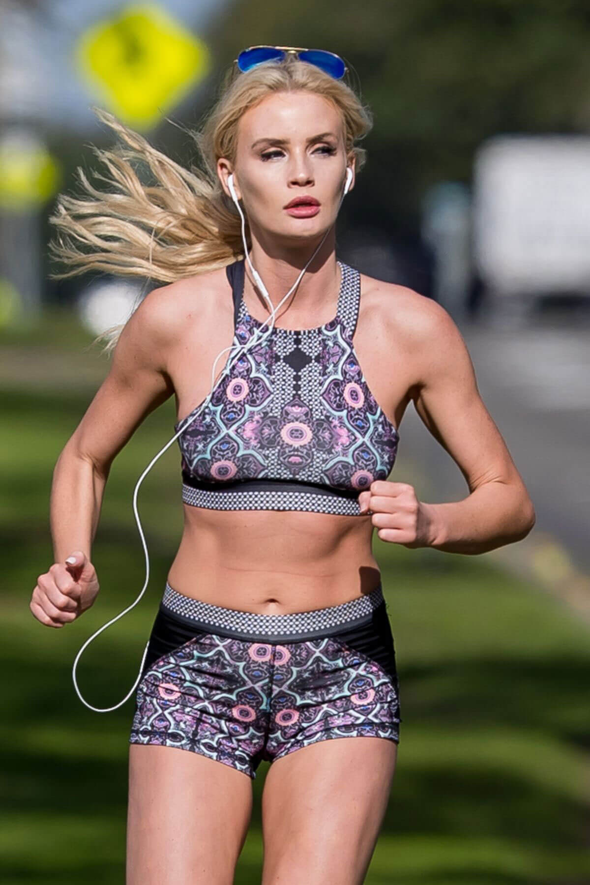 Liv Jaege Stills Working Out in Brentwood