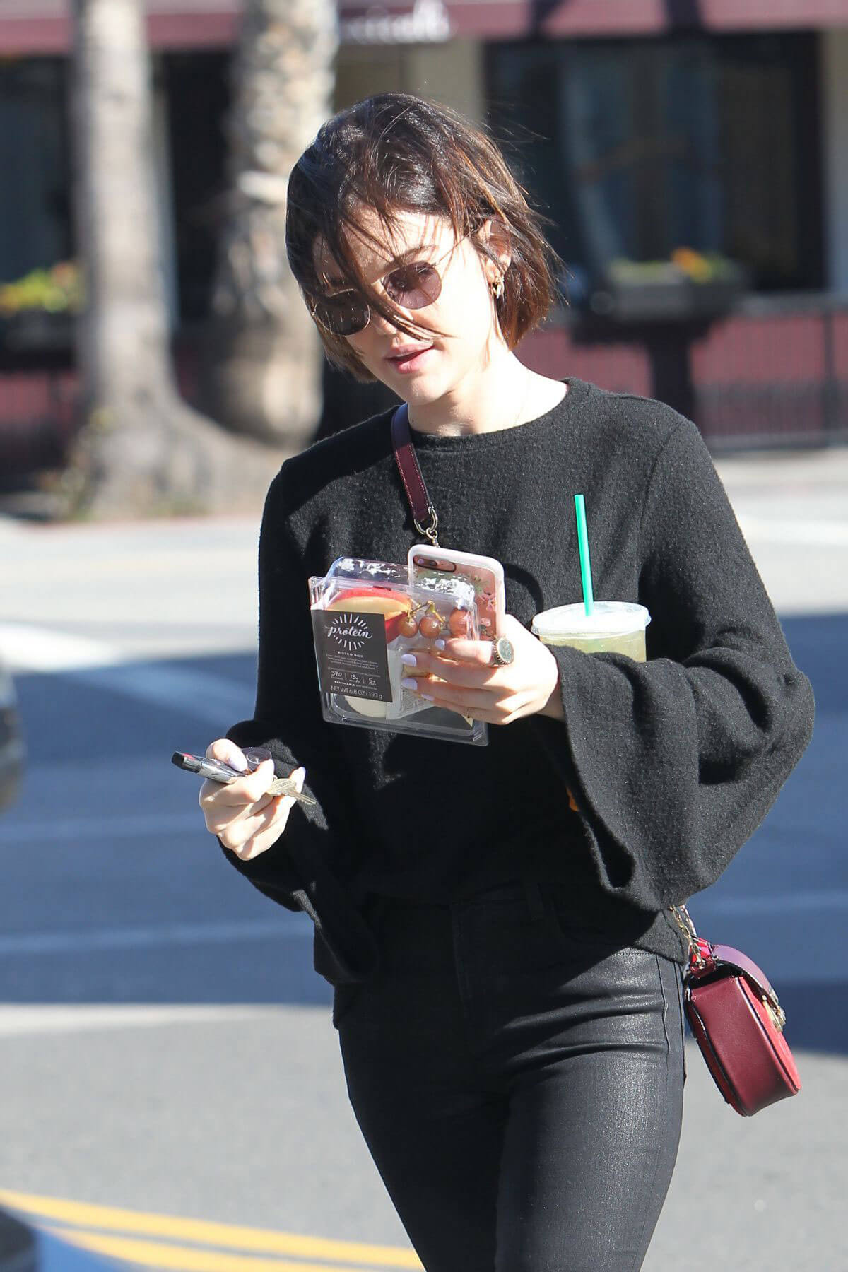 Lucy Hale Stills Out for Iced Green Tea in Studio City