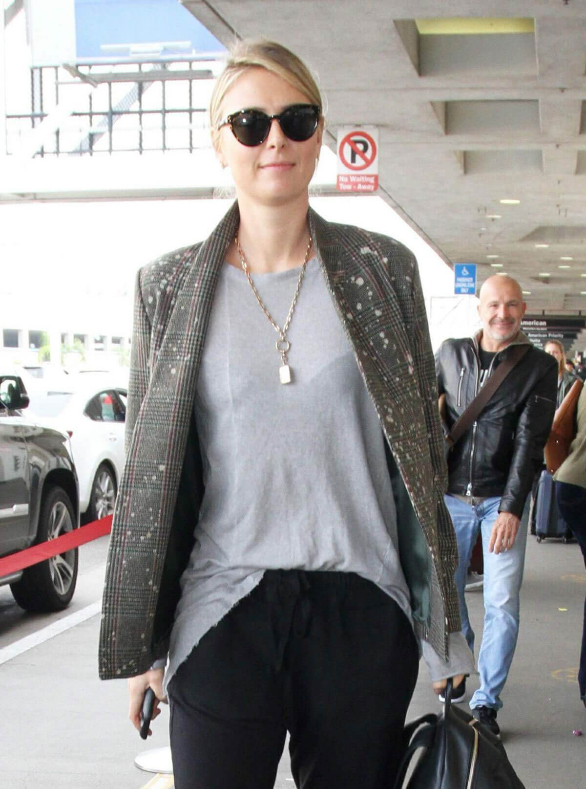 Maria Sharapova at Los Angeles International Airport