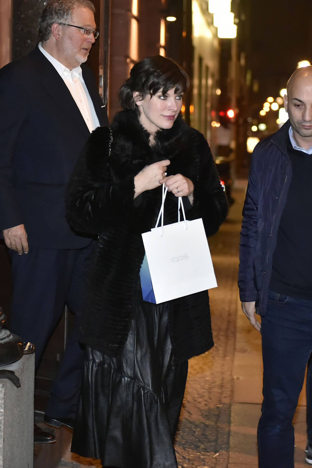 Milla Jovovich at Borchardt Restaurant in Berlin