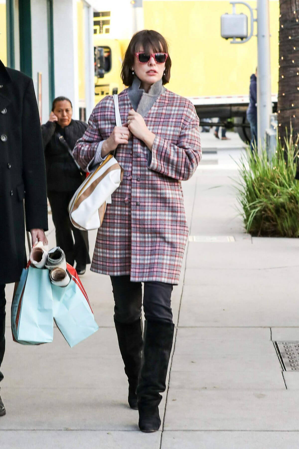 Milla Jovovich Out Shopping in Beverly Hills