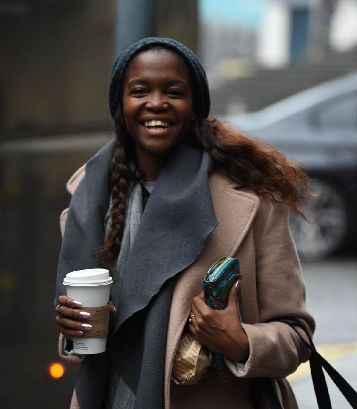 Oti Mabuse Leaves Her Hotel in Birmingham