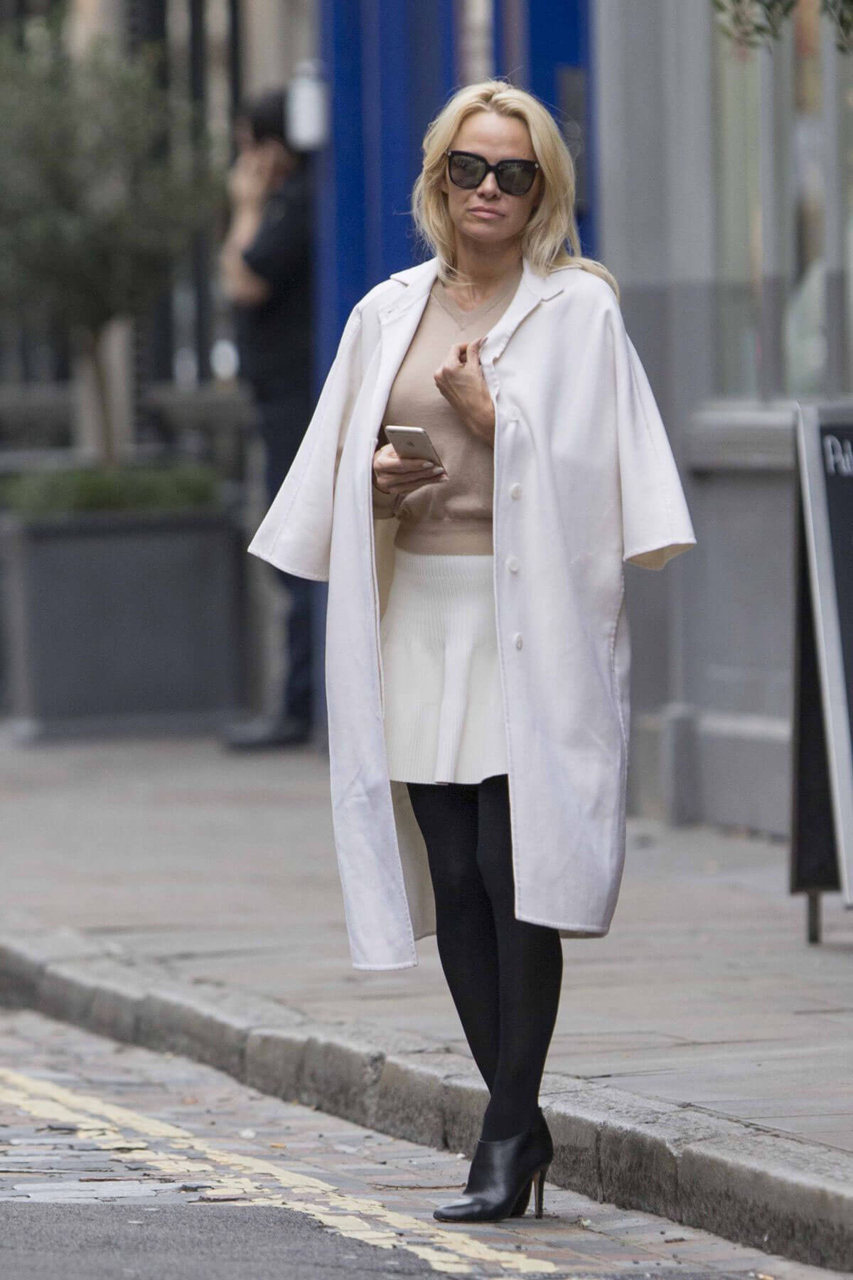 Pamela Anderson Stills Out and About in London