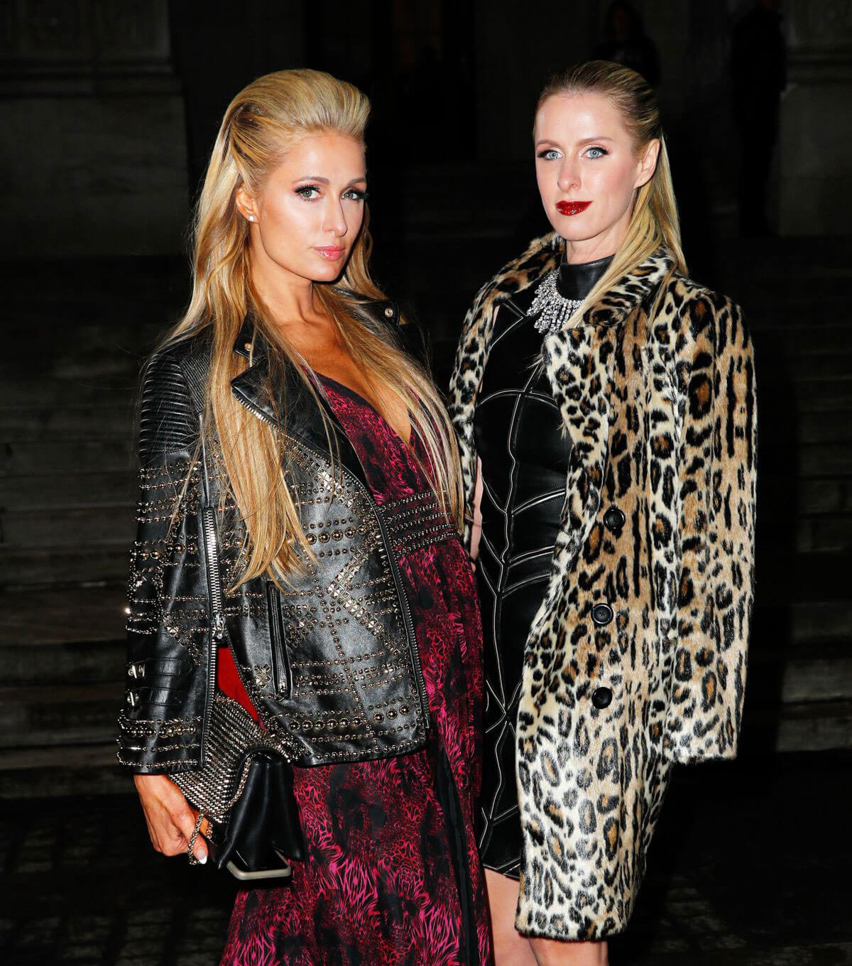 Paris Hilton and Nicky Hilton Arrives at Philipp Plein Fashion Show in New York