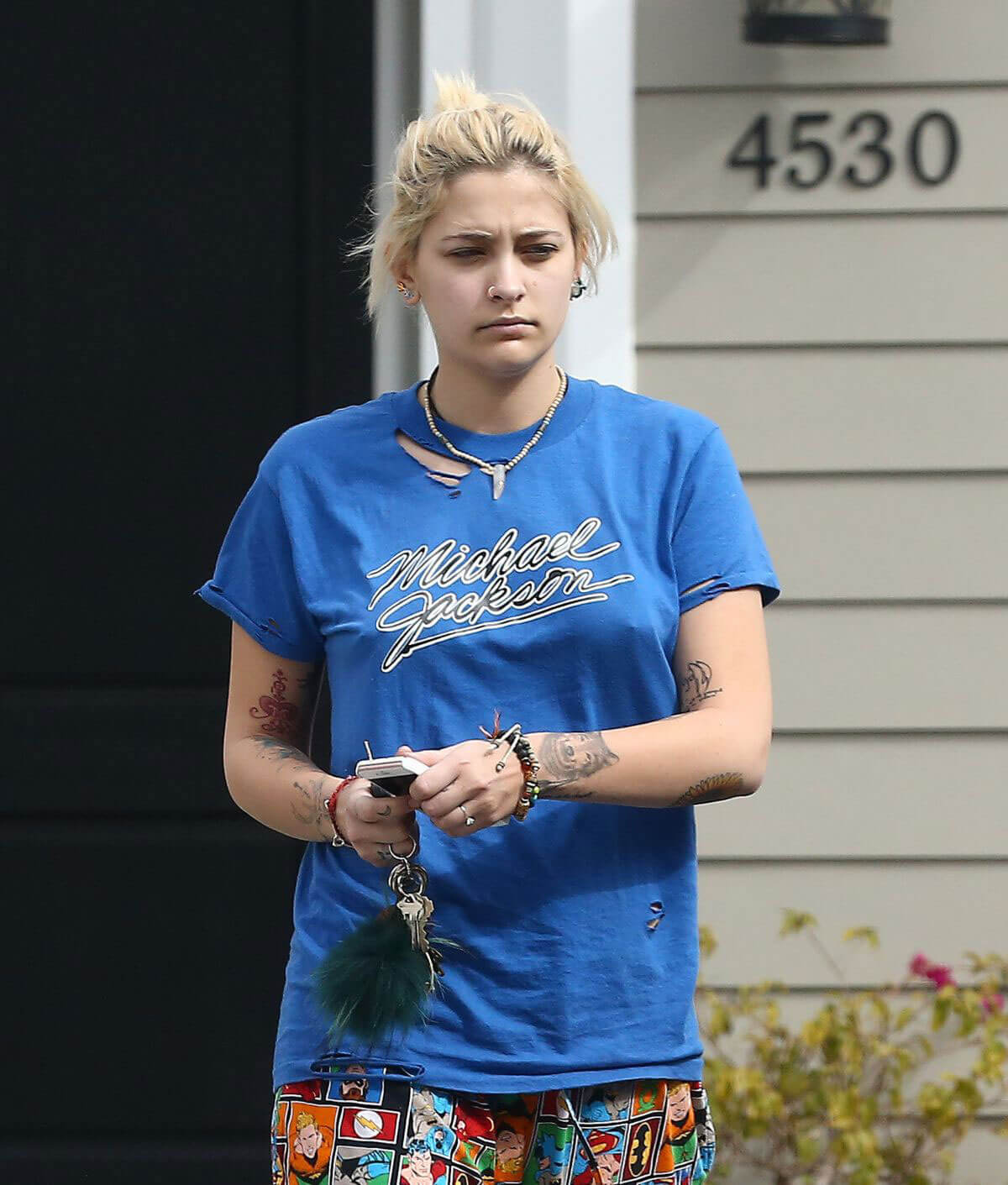 Paris Jackson Stills Without Makeup Out in Beverly Hills