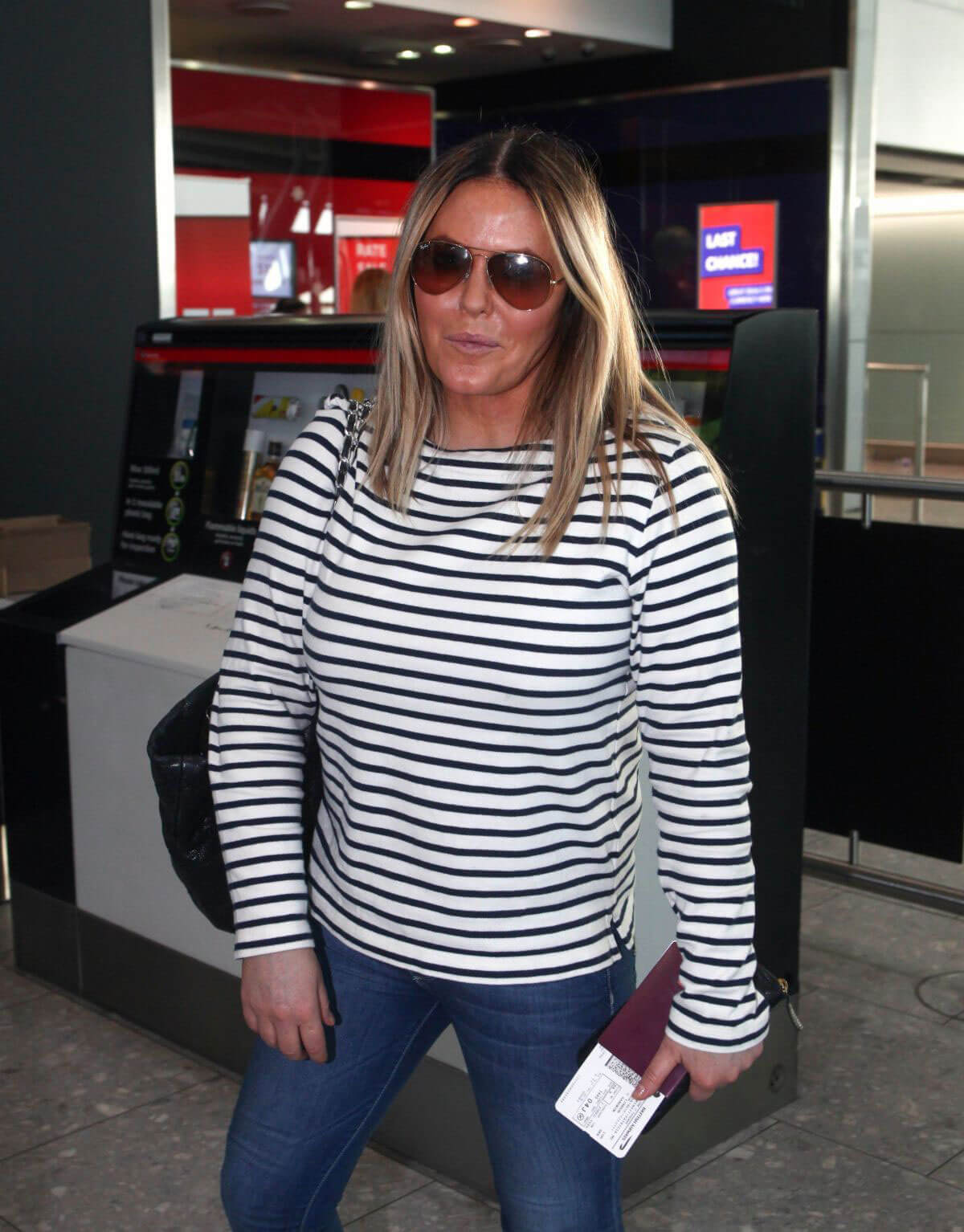 Patsy Kensit At Heathrow Airport In London