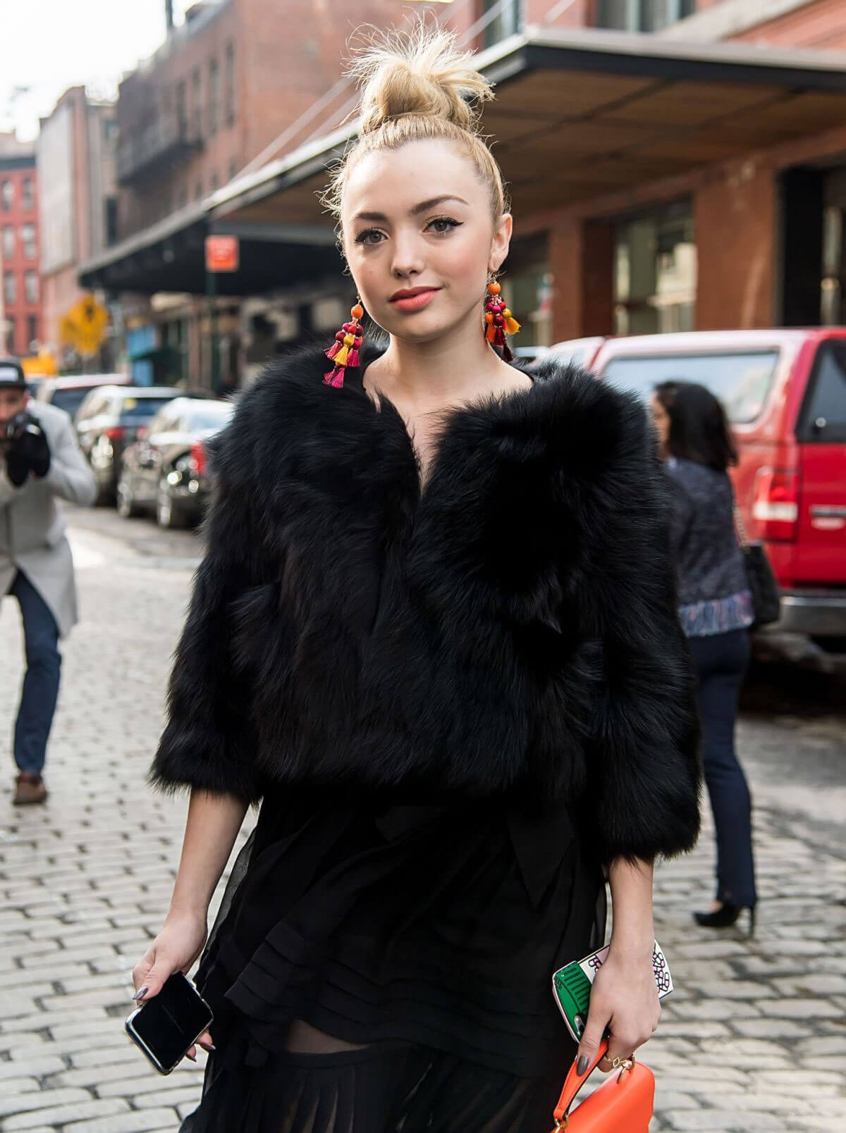 Peyton List Stills at Carolina Herrera Fashion Show in New York