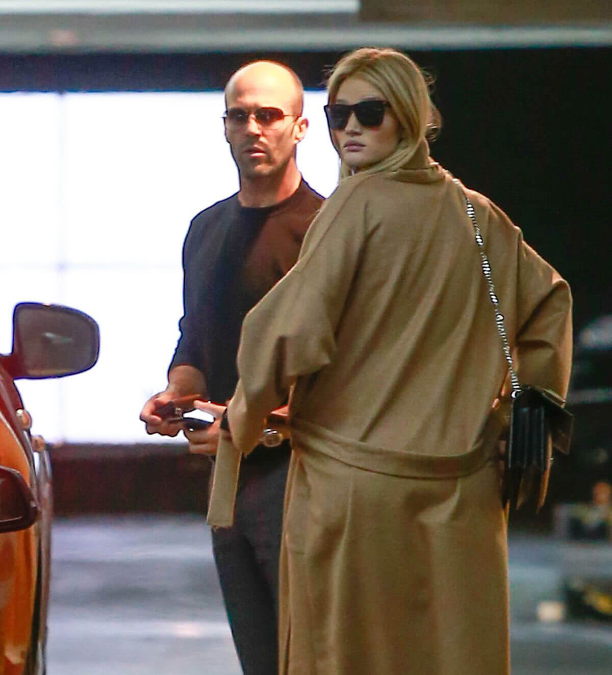 Pregnant Rosie Huntington-Whiteley and Jason Statham Stills Out for Lunch in Beverly Hills