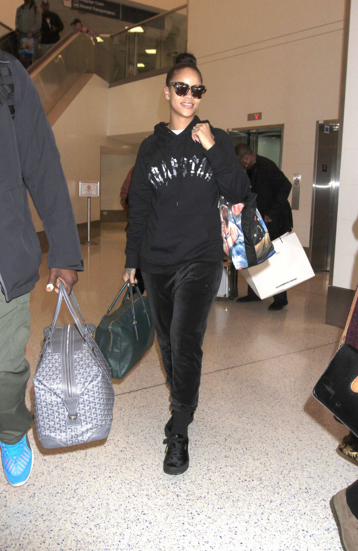 Rihanna at LAX Airport in Los Angeles