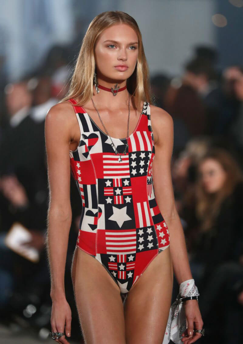 Romee Strijd at Tommyland Tommy Hilfiger Spring 2017 Fashion Show in Venice