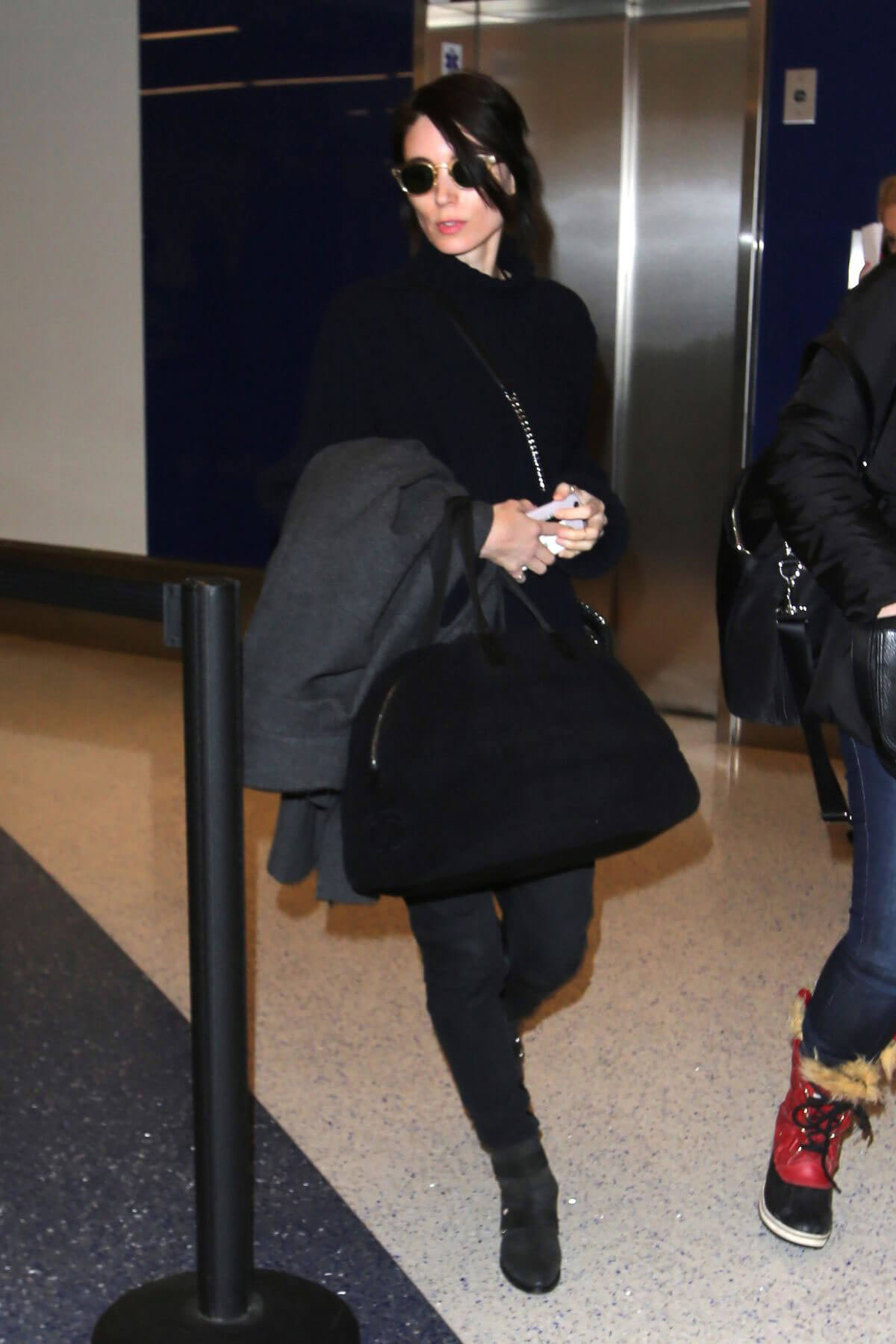 Rooney Mara Arrives in Salt Lake City