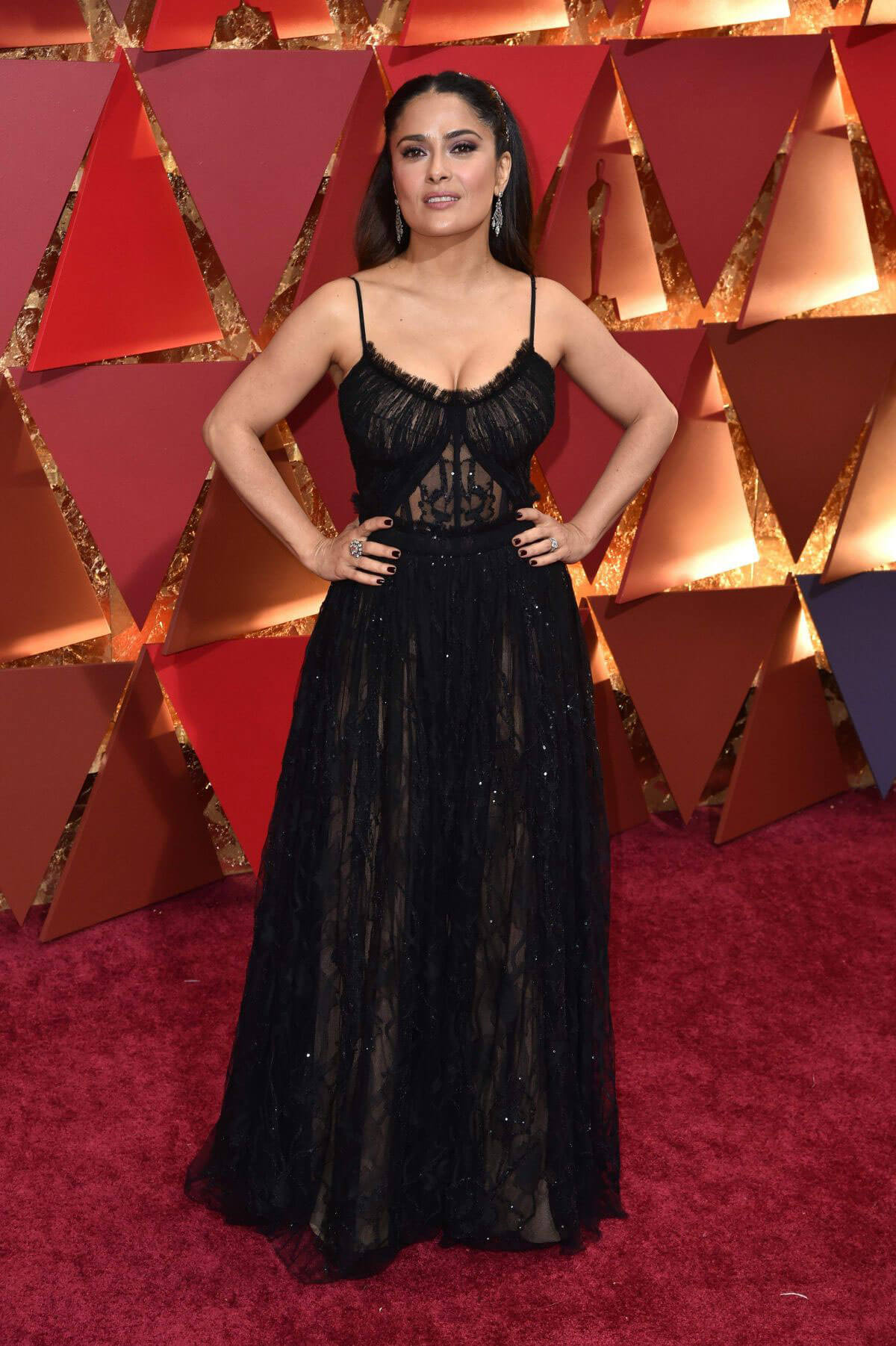 Salma Hayek Stills at 89th Annual Academy Awards in Hollywood