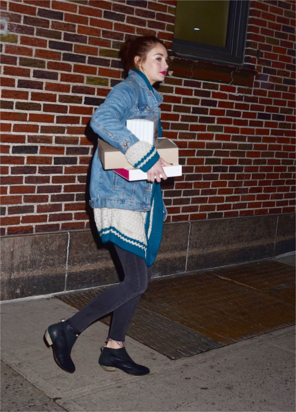 Shailene Woodley Leaves Late Show with Stephen Colbert