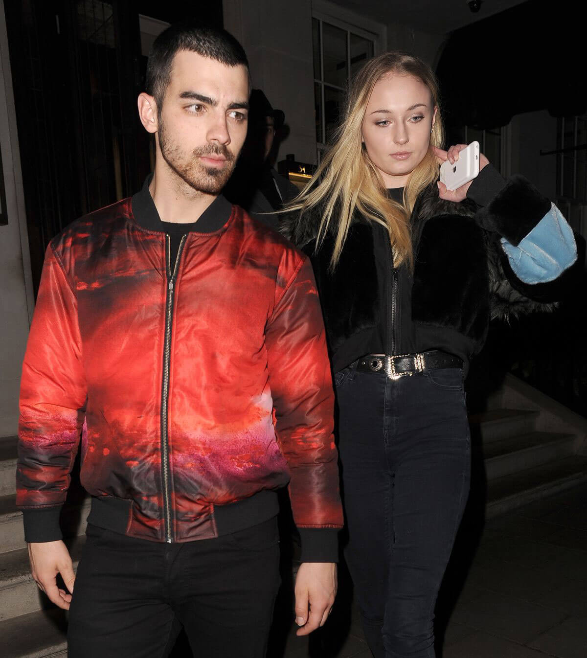 Sophie Turner and Joe Jonas Stills Leaves 34 Restaurant in London