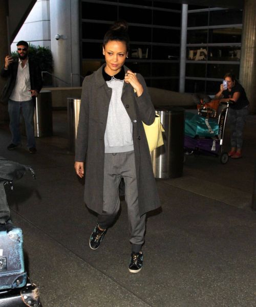 Thandie Newton Stills at Los Angeles International Airport 5