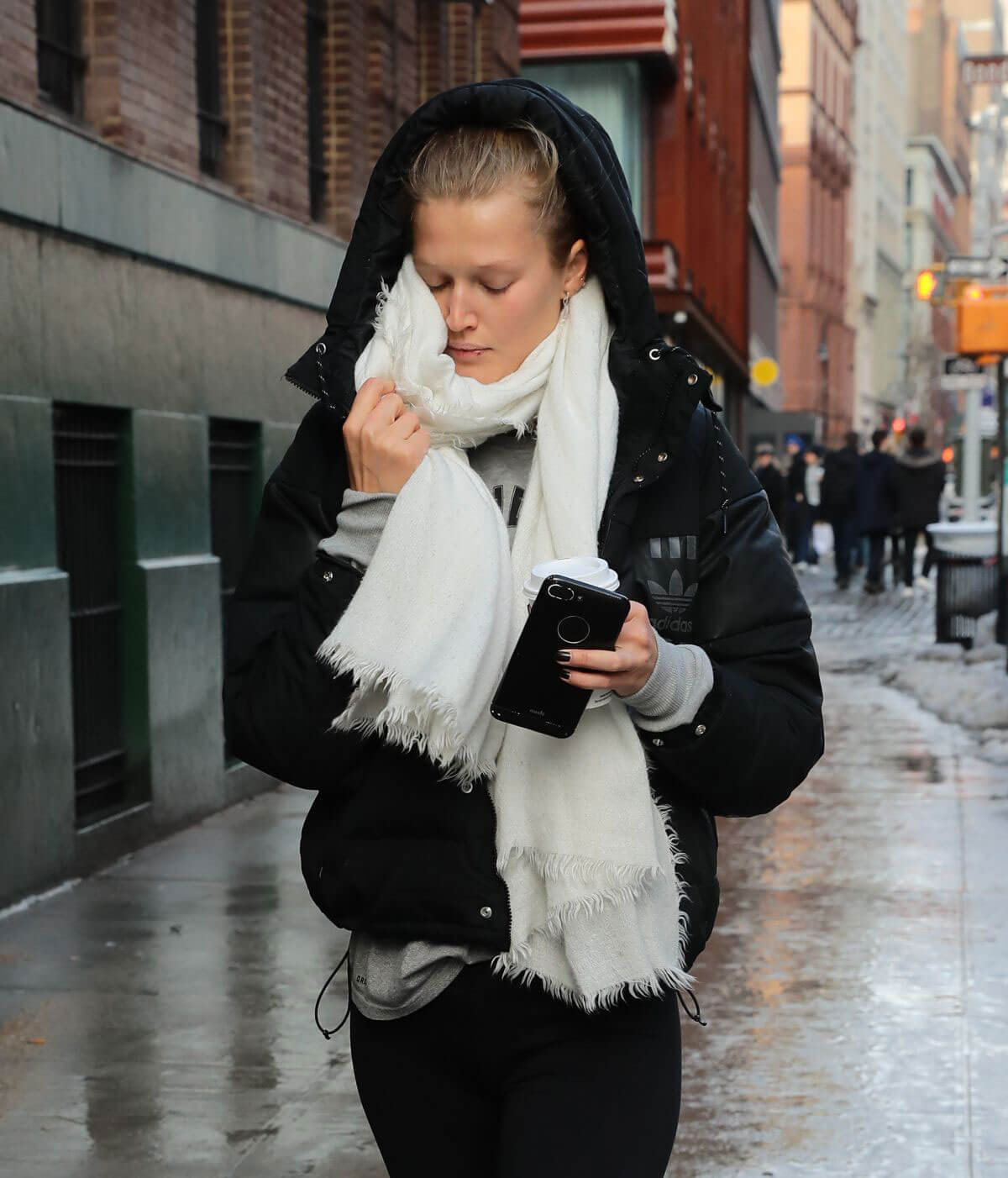 Toni Garrn Stills Out and About in New York