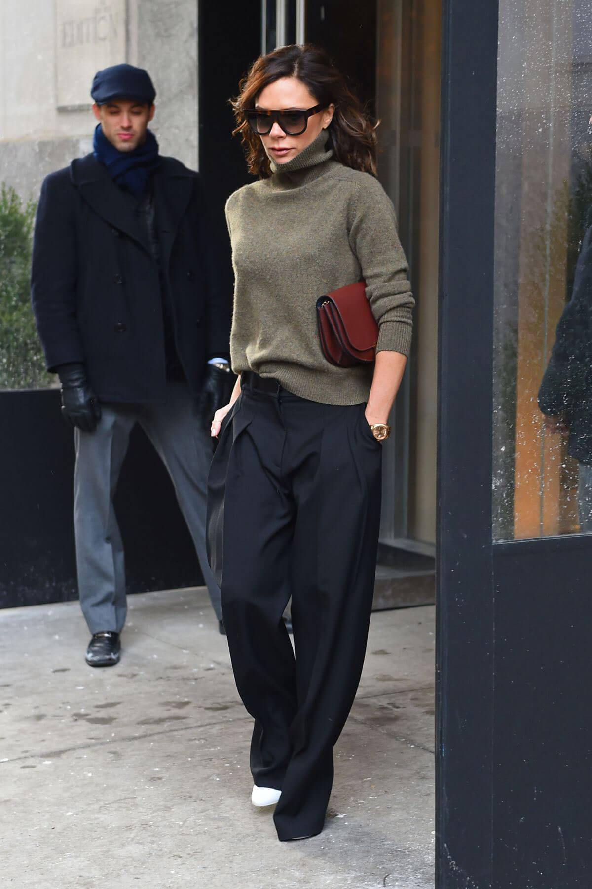 Victoria Beckham Leaves Her Hotel in New York