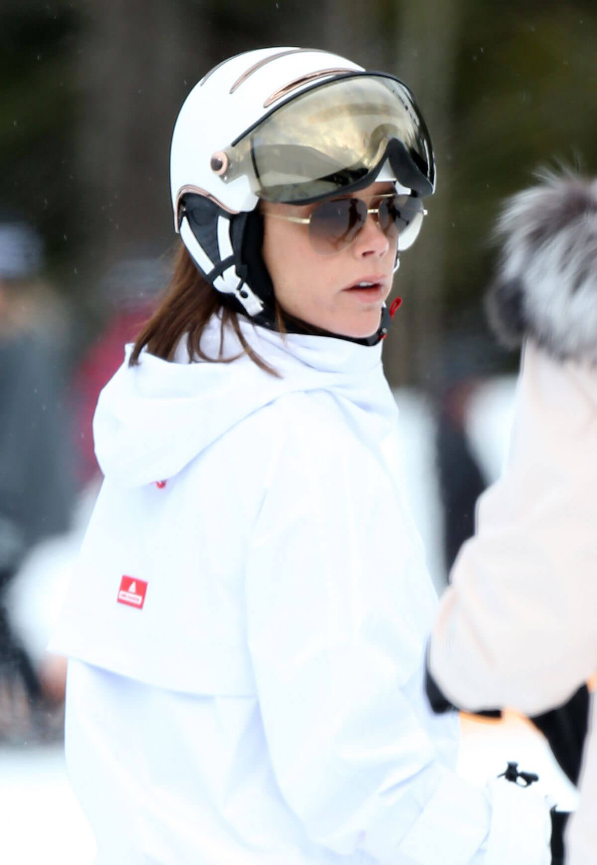 Victoria Beckham Stills at Skiing in Whistler Canada