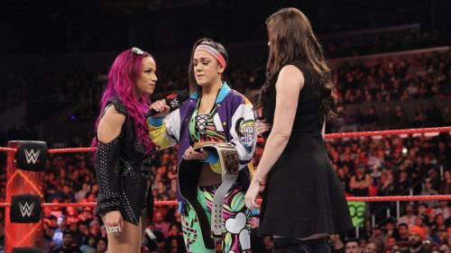 WWE Raw - Bayley, Charlotte Flair & Stephanie McMahon Photos 5
