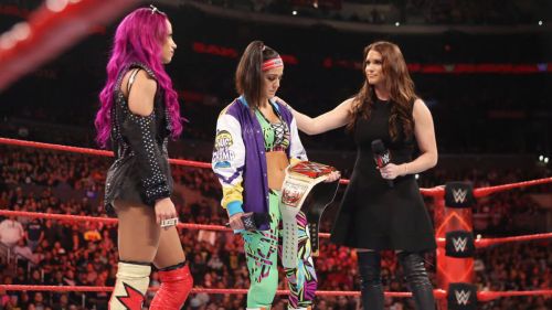 WWE Raw - Bayley, Charlotte Flair & Stephanie McMahon Photos 6