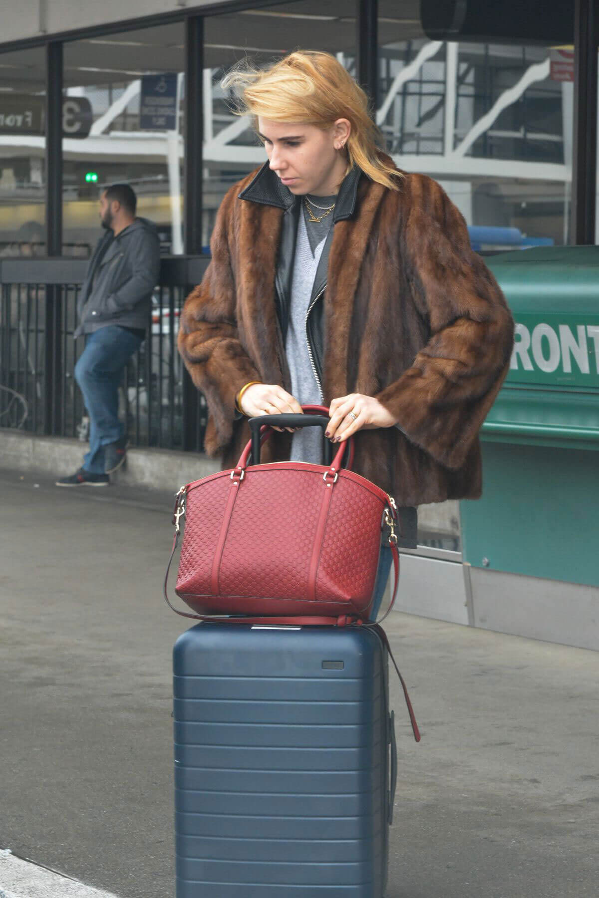 Zosia Mamet at LAX Airport in Los Angeles