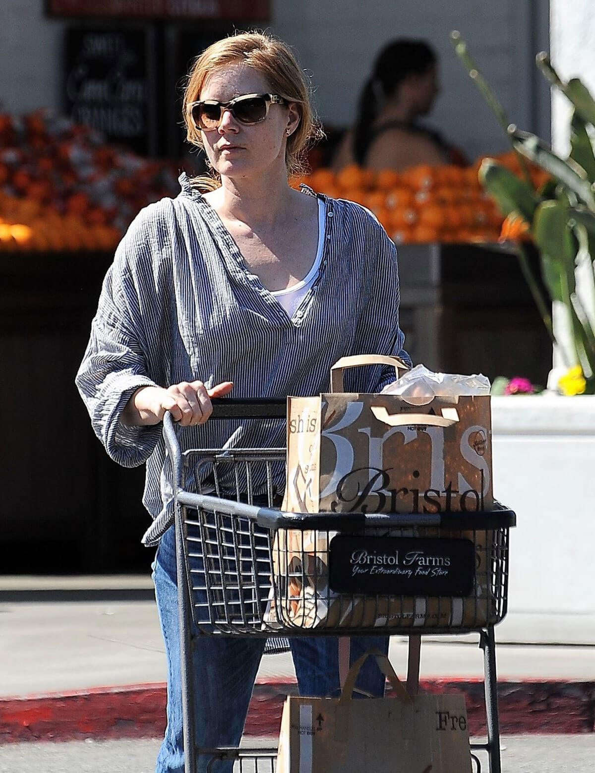 Amy Adams Stills Shopping Grocery in Los Angeles