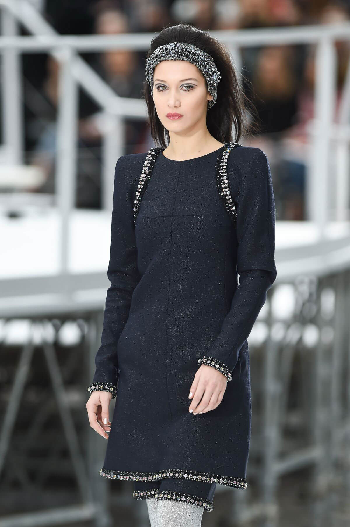 Bella Hadid Stills at Chanel Fashion Show at Paris Fashion Week