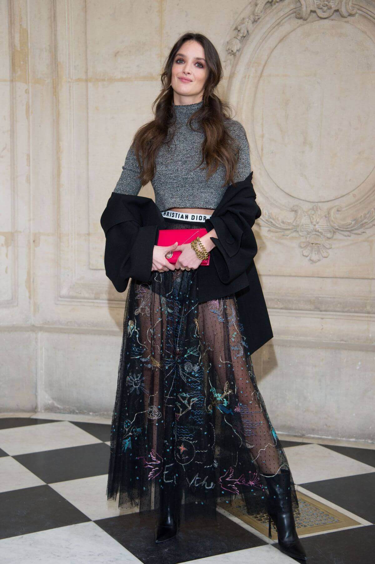 Charlotte Le Bon Stills at Christian Dior Fashion Show in Paris