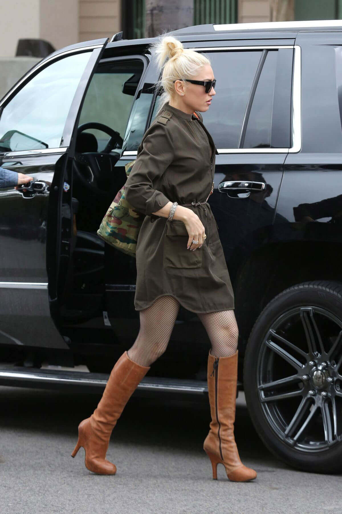 Gwen Stefani Stills at a Church in Los Angeles