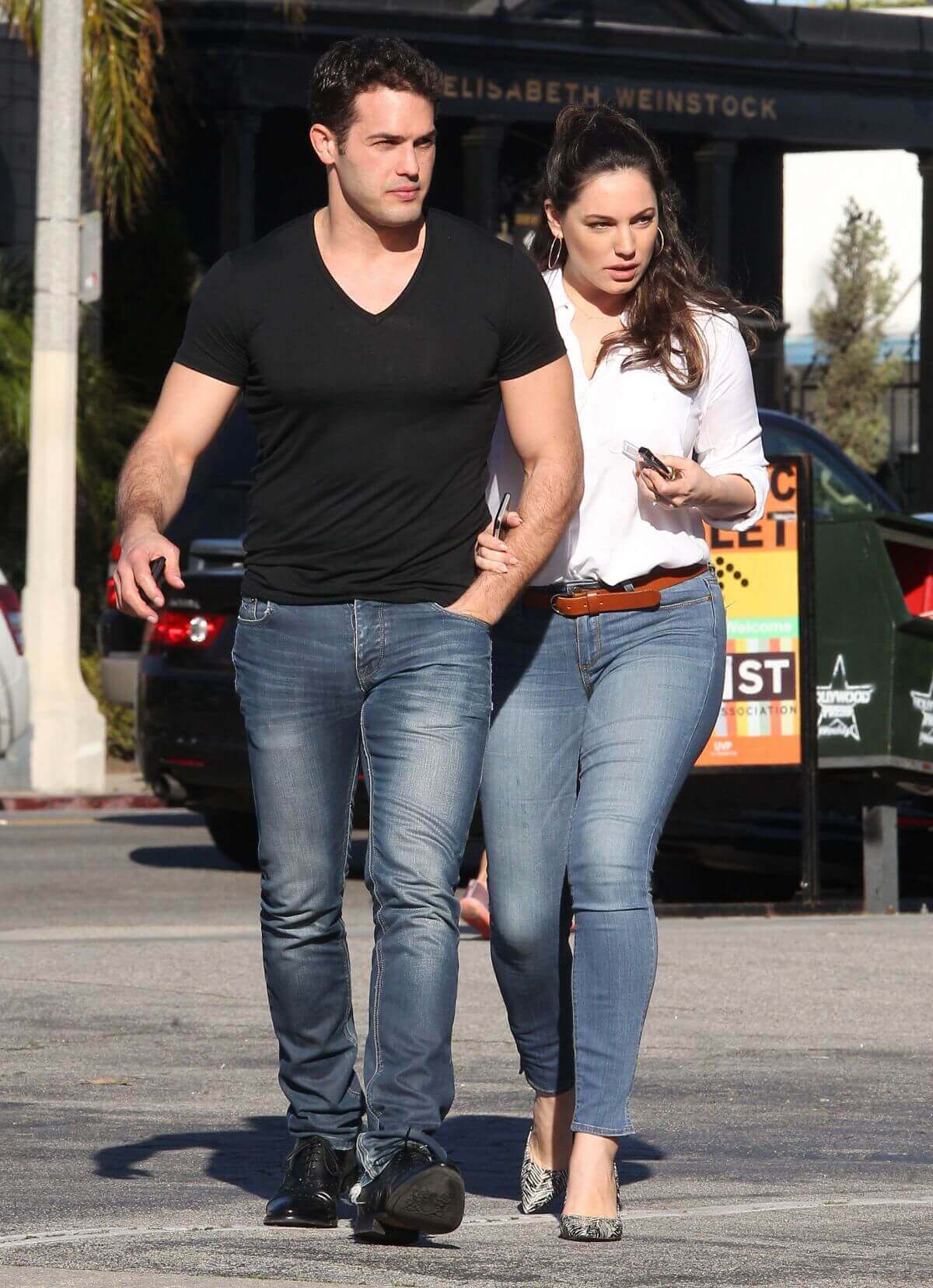 Kelly Brook and Jeremy Parisi Stills Out in West Hollywood