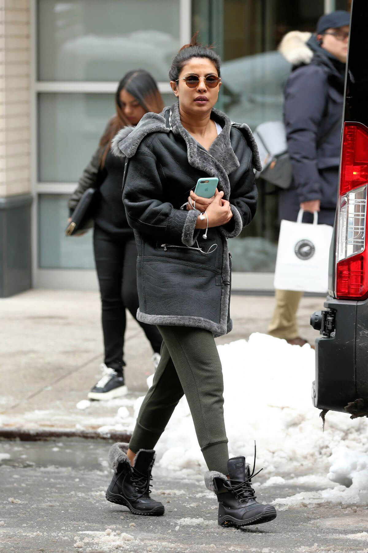 Priyanka Chopra Stills on the Set of Quantico in New York