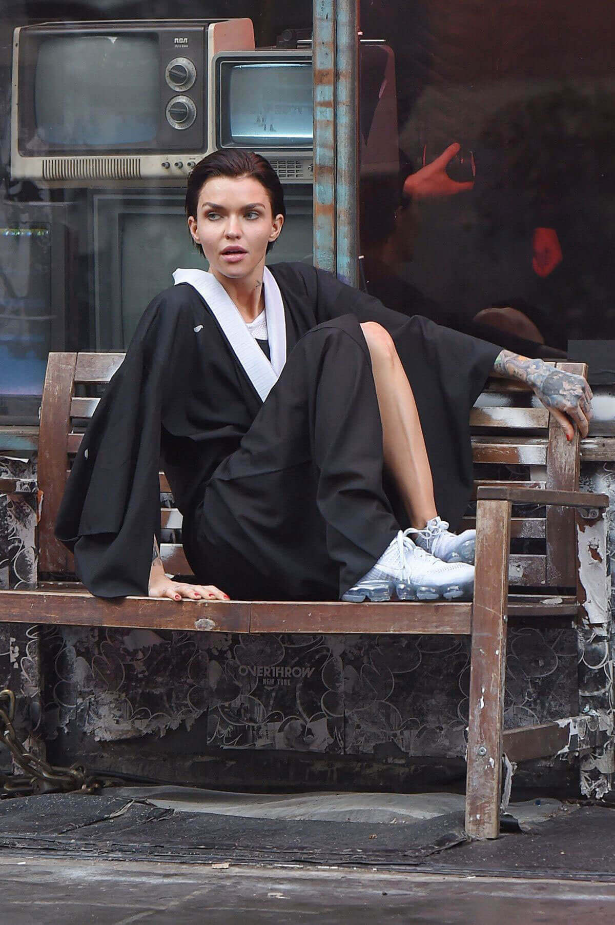 Ruby Rose Stills on the Set of a Photoshoot in New York