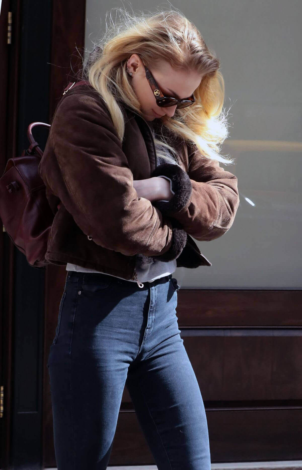 Sophie Turner Stills Leaves Greenwich Hotel in New York