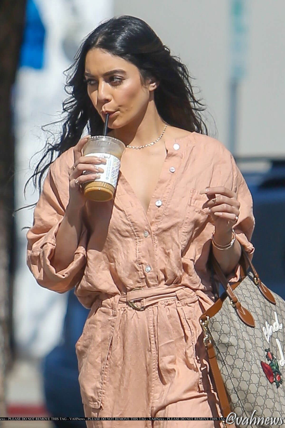 Vanessa Hudgens Stills at Alfred JKitchen in Los Angeles