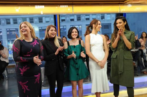 Ashley Benson, Shay Mitchell, Sasha Pieterse, Troian Bellisario and Lucy Hale at Good Morning America 1